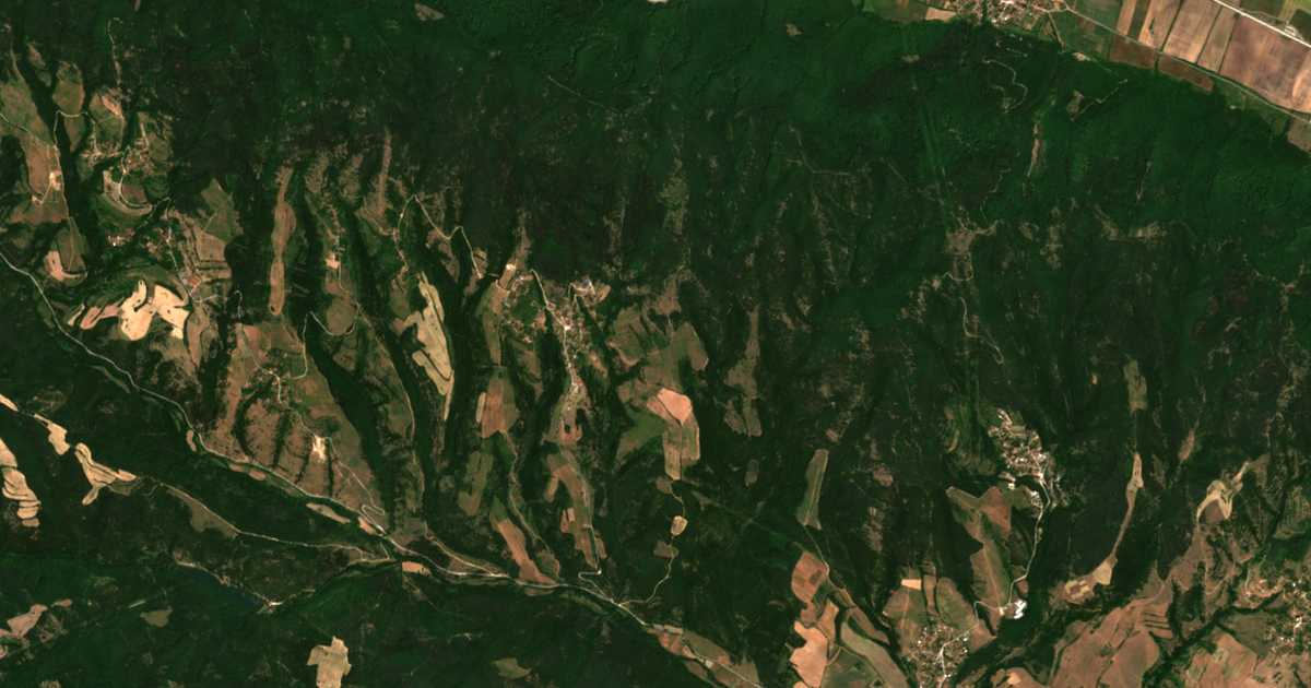 Mapa por satélite de Podgorie