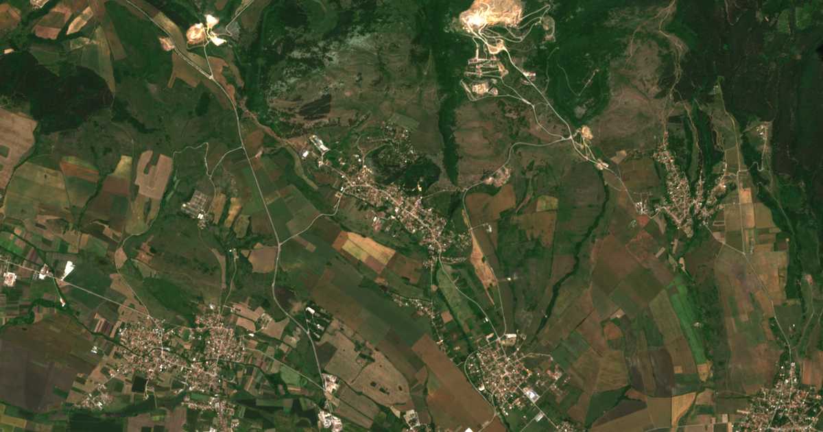 Mapa por satélite de Dragovištica