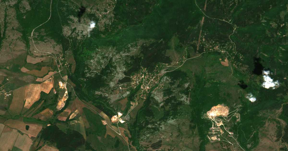Mapa por satélite de Gradec