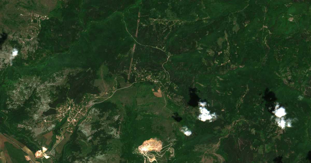 Mapa por satélite de Caričina