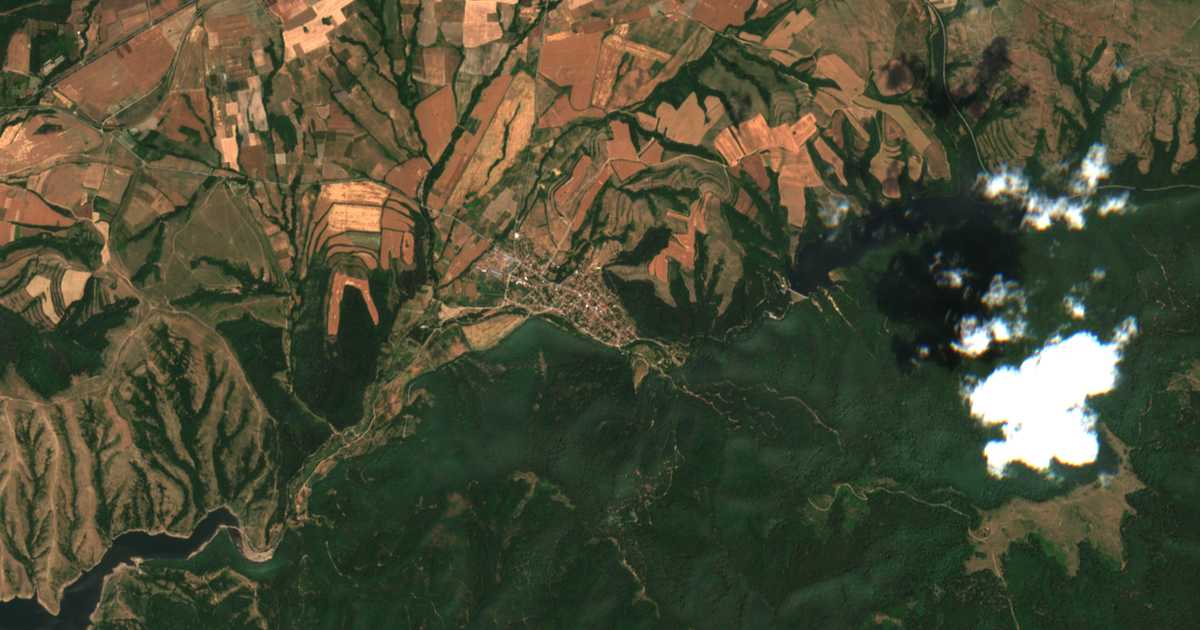 Mapa por satélite de Dušanci