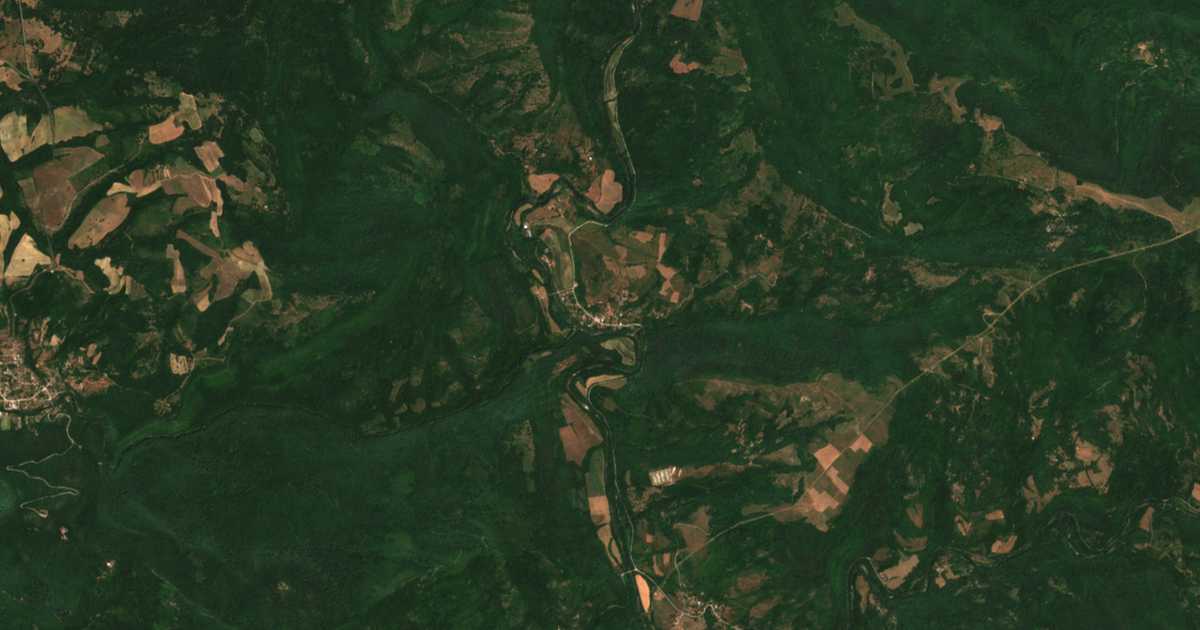 Mapa por satélite de Svode