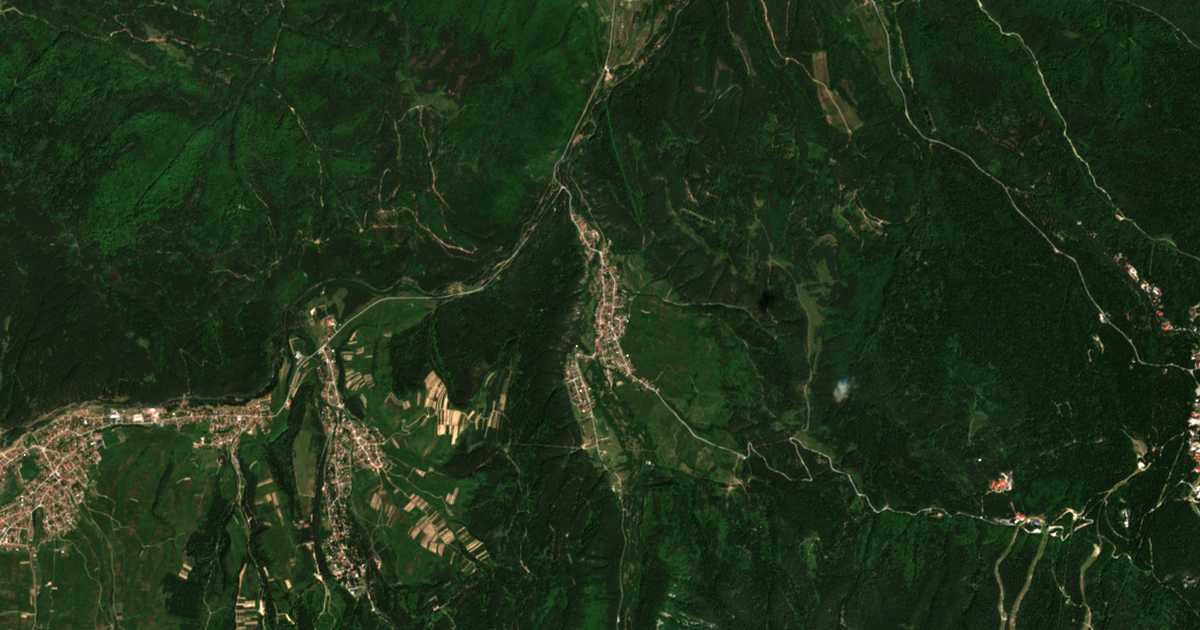 Mapa por satélite de Beli Iskǎr
