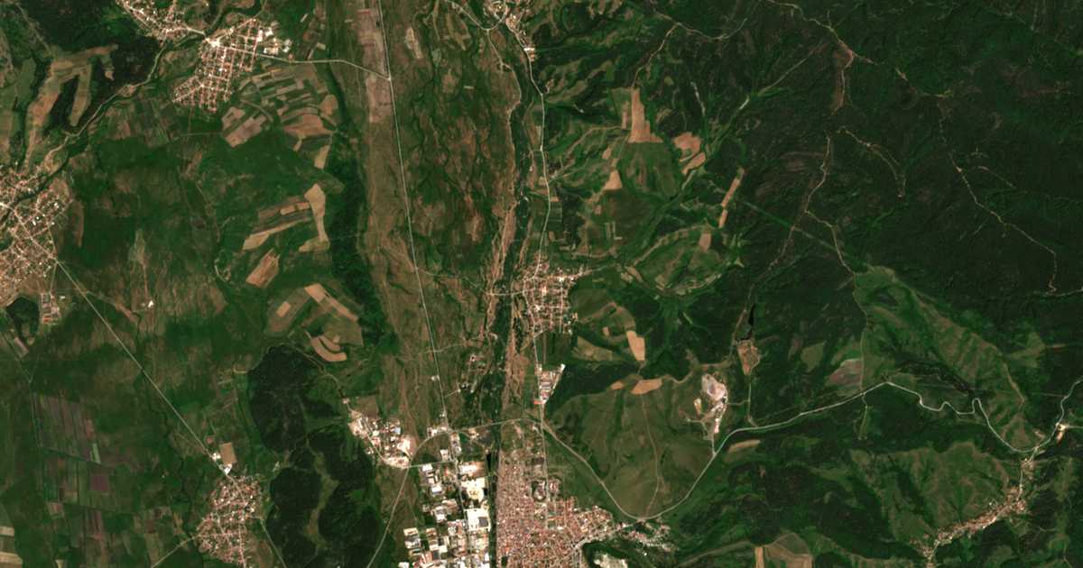 Mapa por satélite de Dragušinovo
