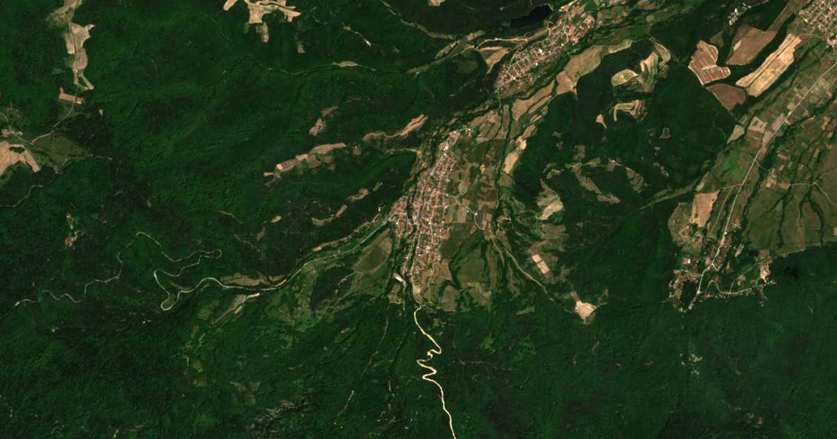 Mapa por satélite de Raduil