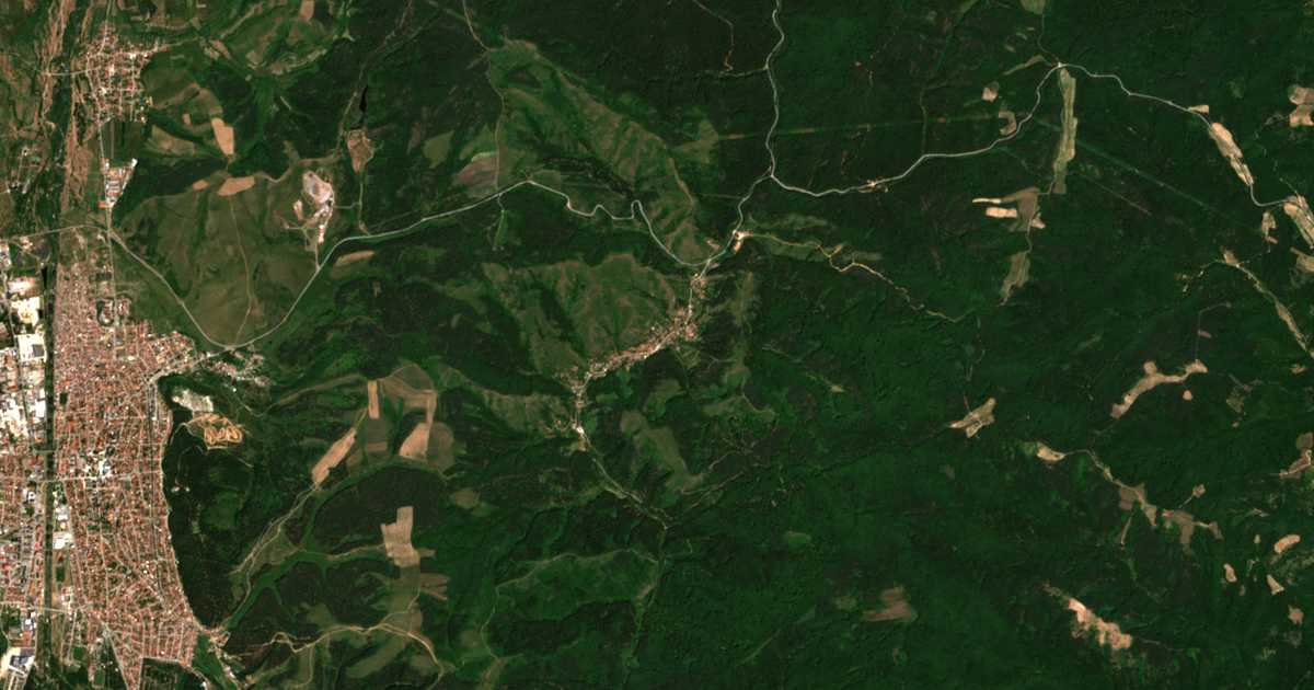 Mapa por satélite de Šipočane