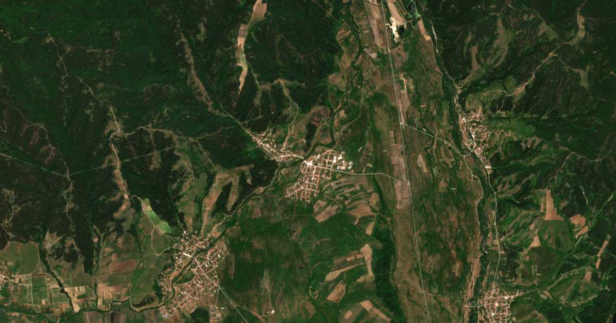 Mapa por satélite de Široki Dol