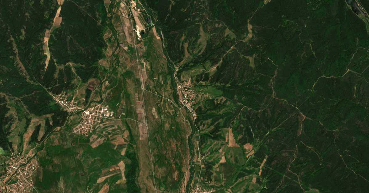 Mapa por satélite de Zlokucene