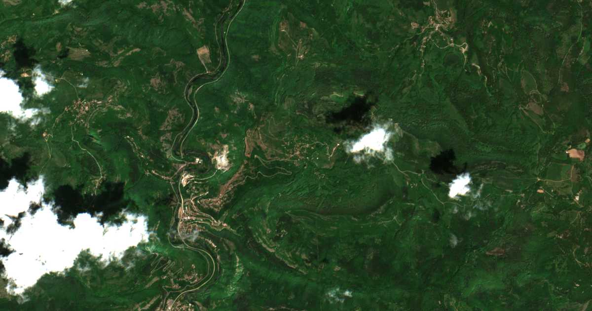 Mapa por satélite de Bov