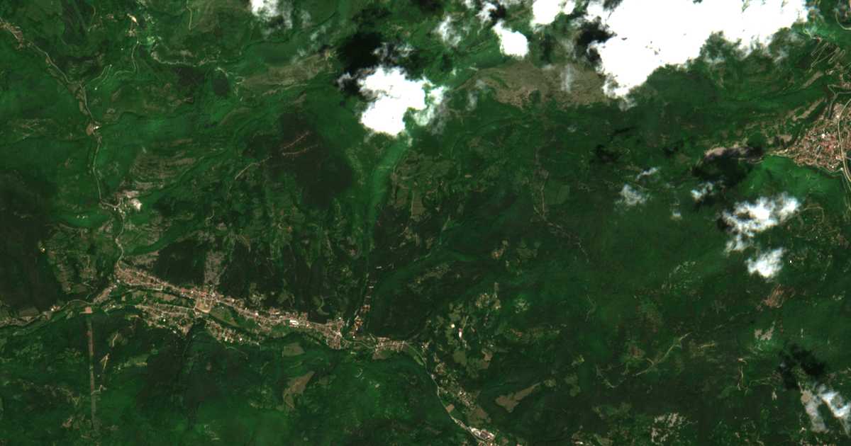 Mapa por satélite de Dobǎrčin
