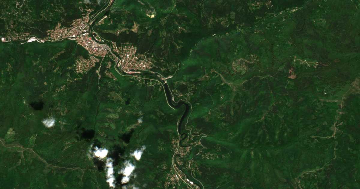 Mapa por satélite de Redina