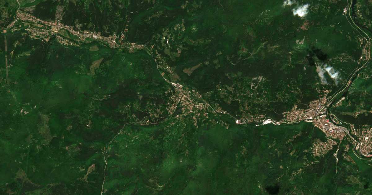 Mapa por satélite de Svidnja