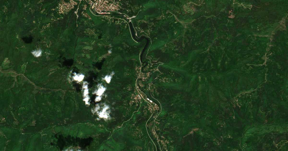 Mapa por satélite de Tompson