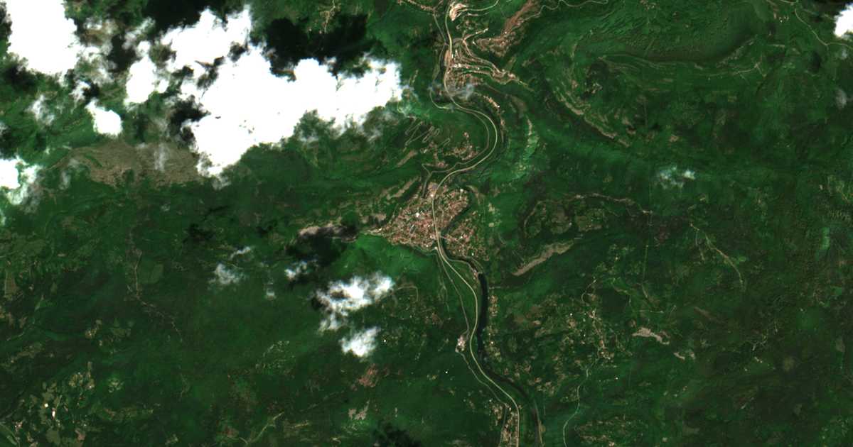 Mapa por satélite de Cerovo