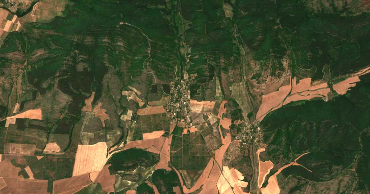 Mapa por satélite de Sredno Gradište
