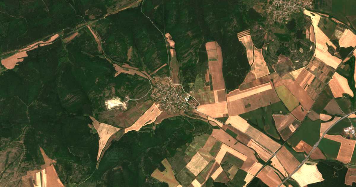 Mapa por satélite de Vinarovo