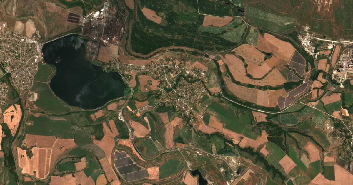 Mapa por satélite de Obručište