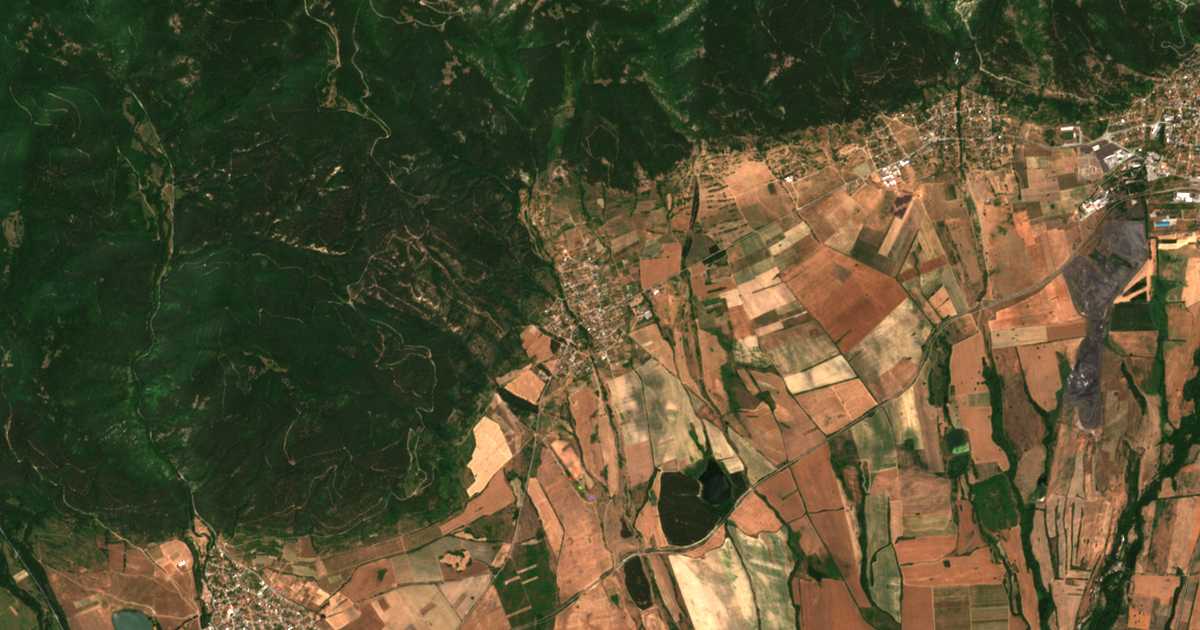 Mapa por satélite de Konare
