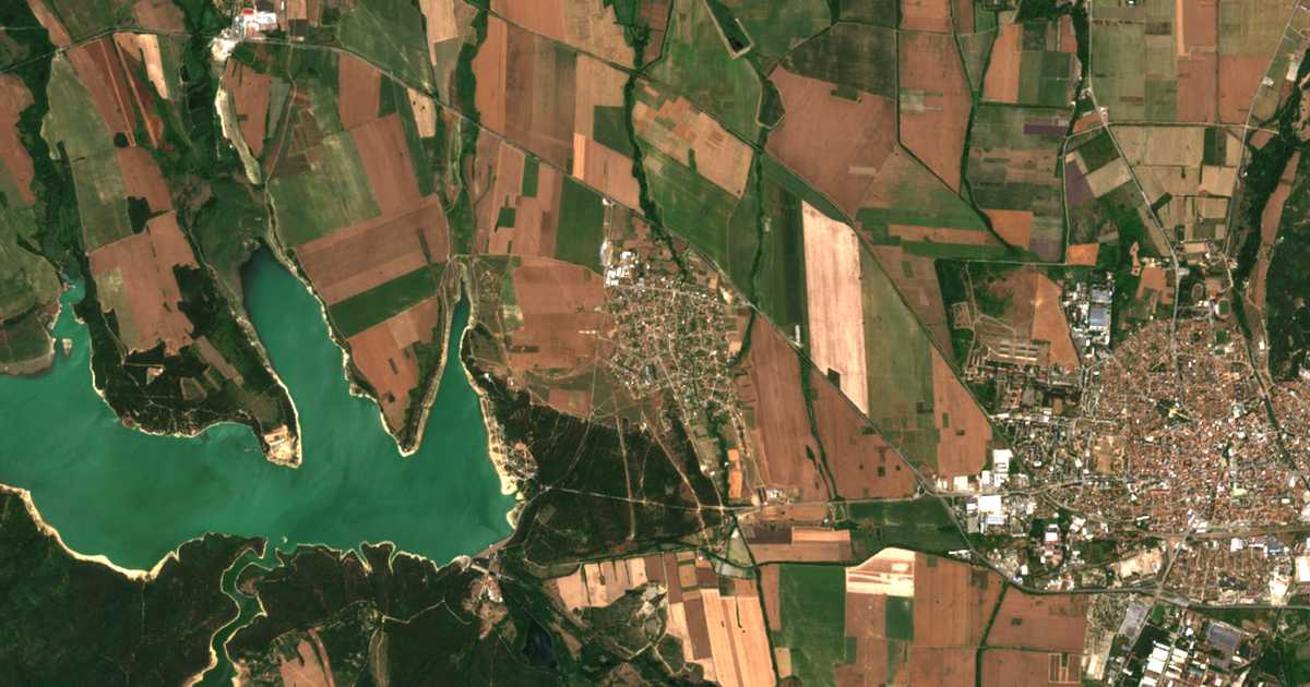 Mapa por satélite de Koprinka