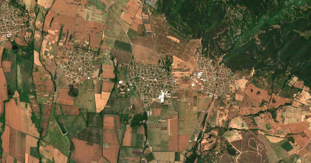 Mapa por satélite de Kran