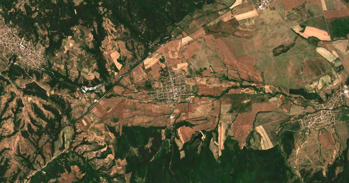 Mapa por satélite de Osetenovo