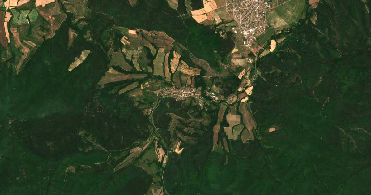 Mapa por satélite de Turija