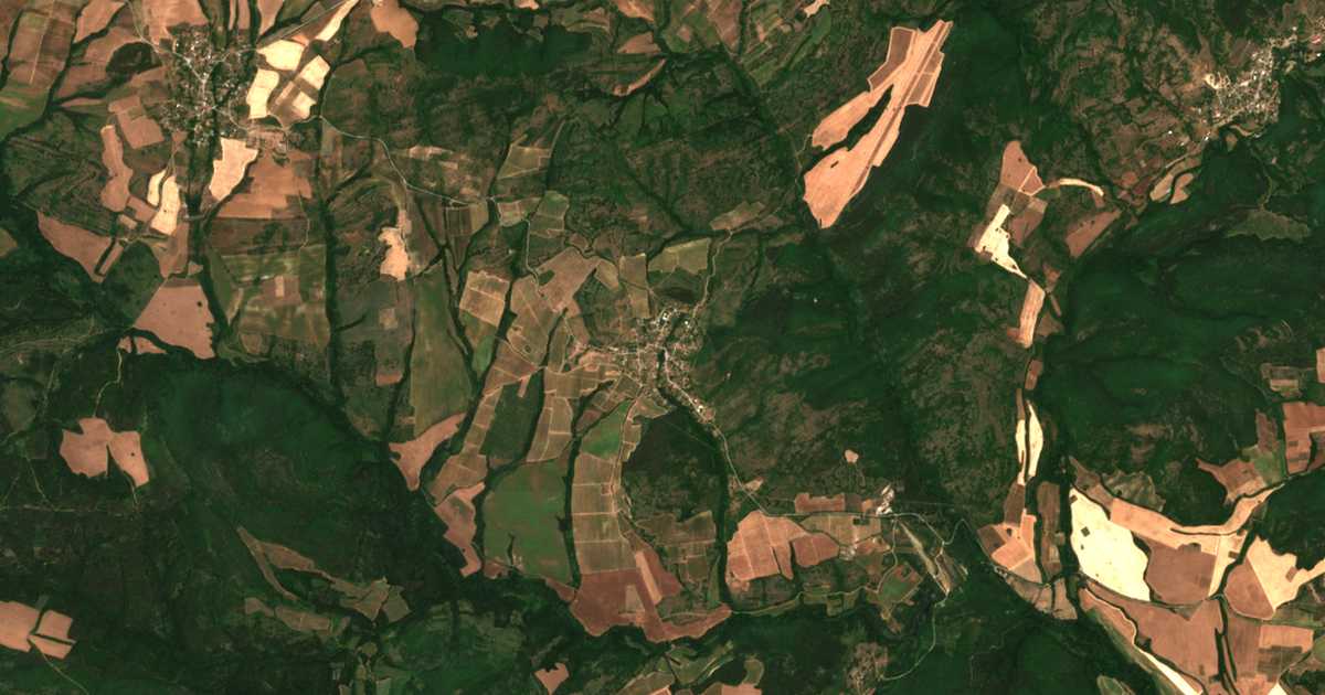 Mapa por satélite de Elhovo