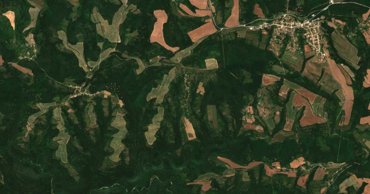 Mapa por satélite de Devino