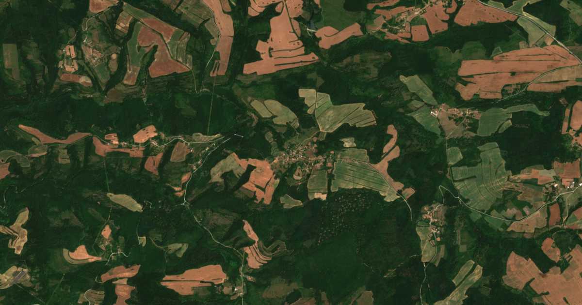 Mapa por satélite de Orač
