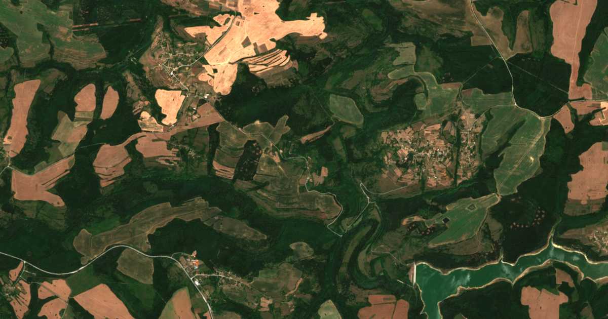 Mapa por satélite de Prisojna