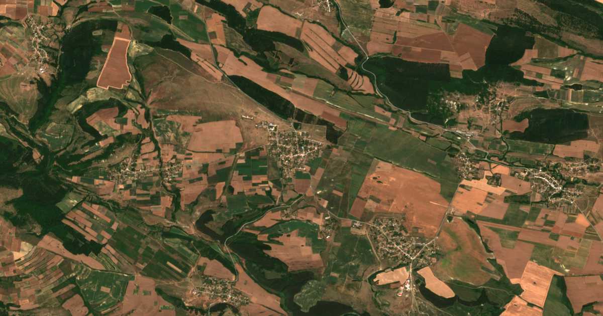 Mapa por satélite de Obitel