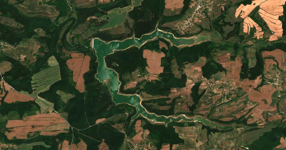 Mapa por satélite de Rosica