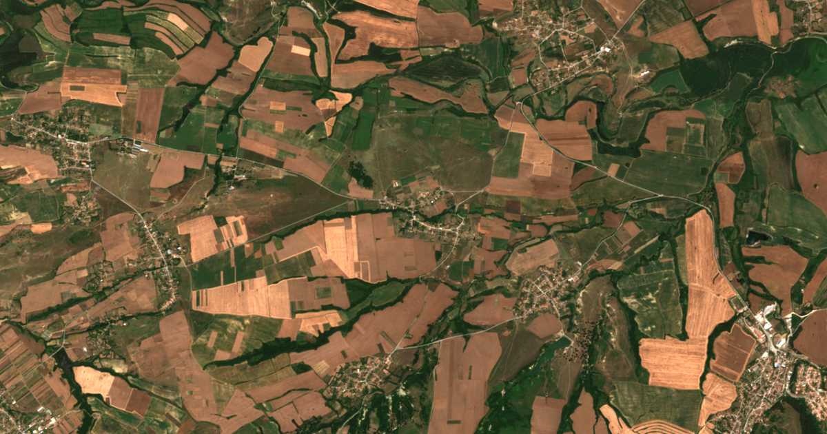 Mapa por satélite de Velička