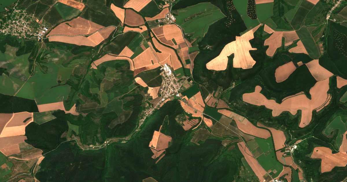 Mapa por satélite de Krepča