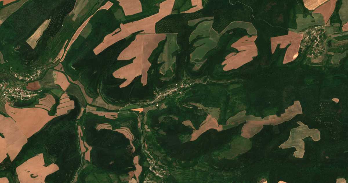 Mapa por satélite de Marčino
