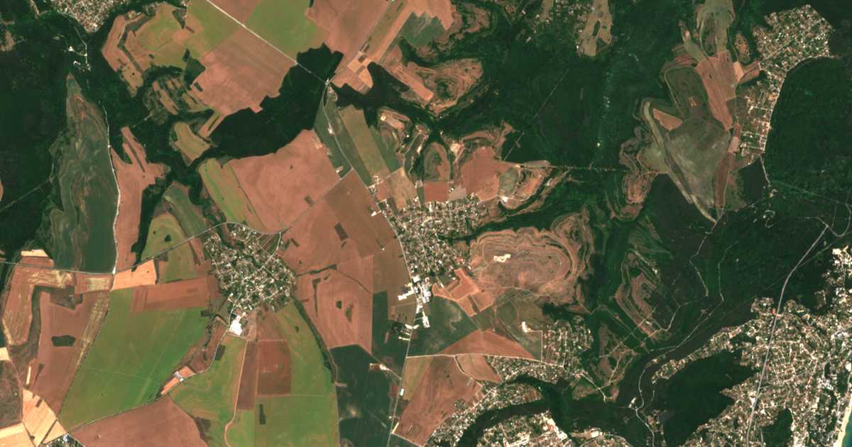 Mapa por satélite de Kičevo
