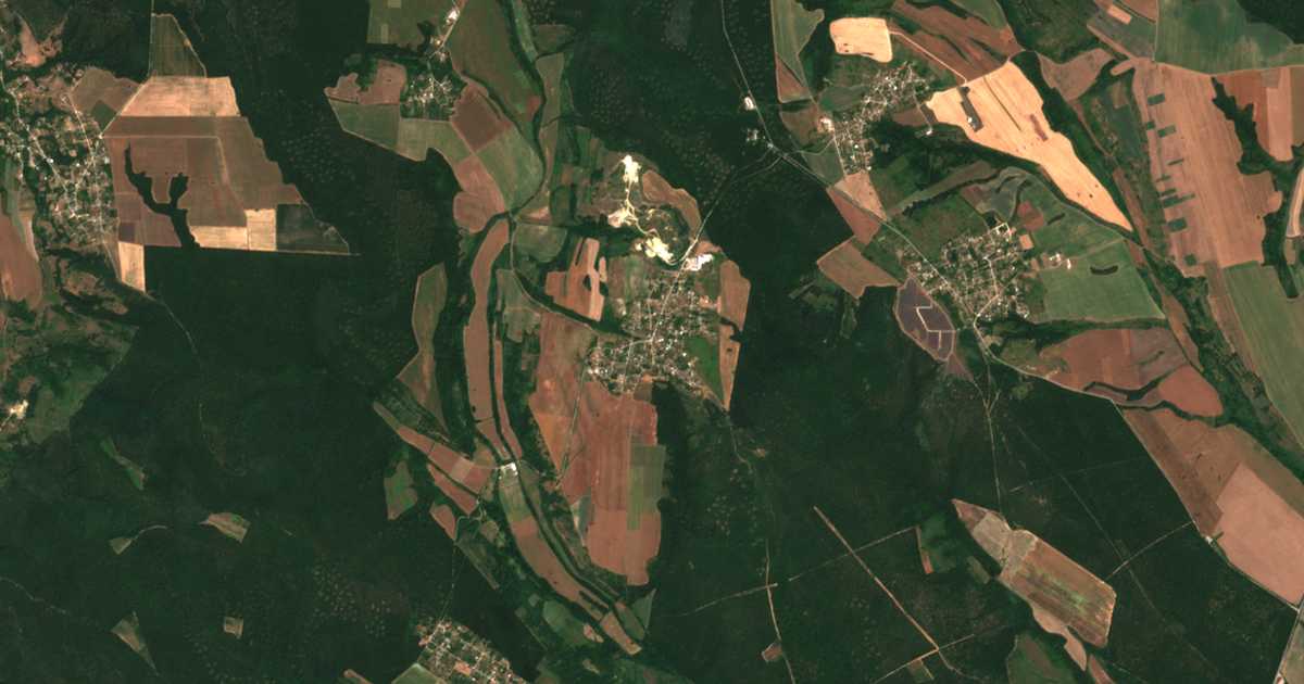 Mapa por satélite de Kitka