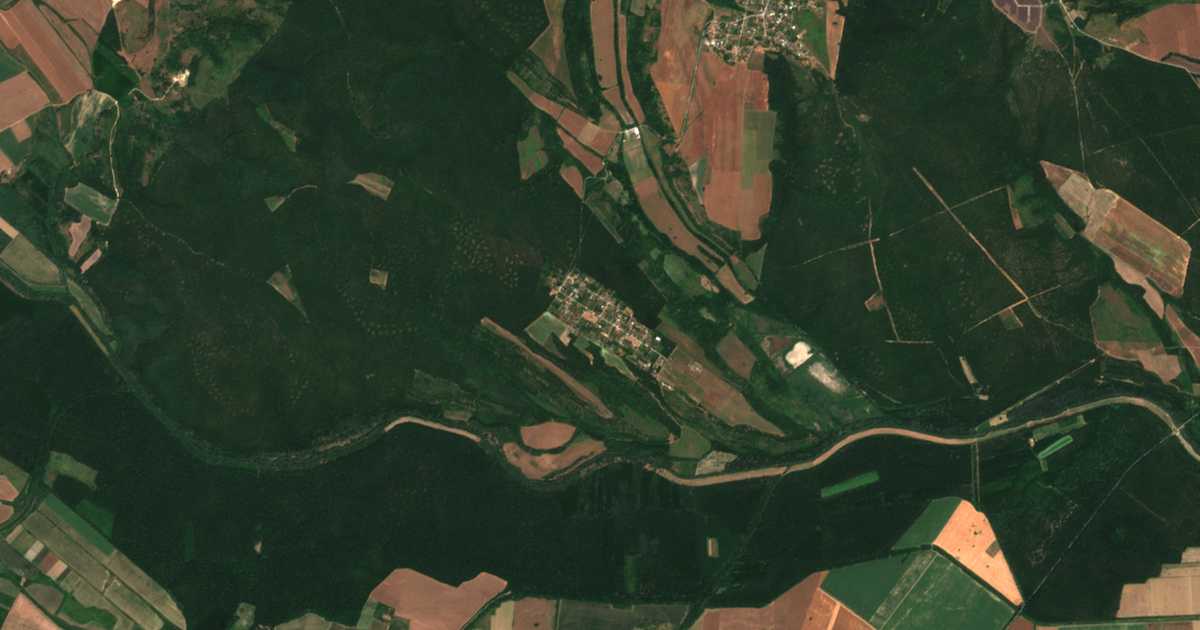 Mapa por satélite de Kruša
