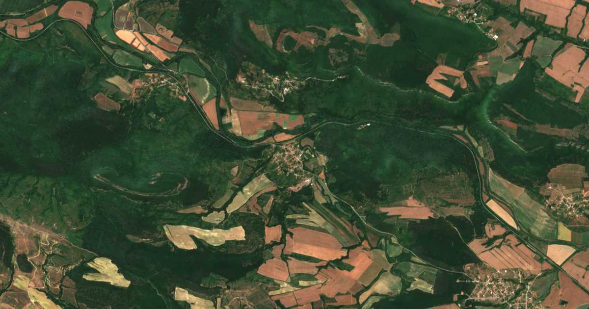 Mapa por satélite de Arkovna