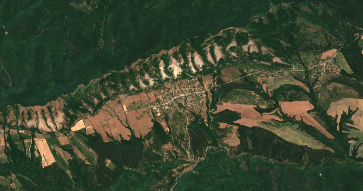 Mapa por satélite de Golica