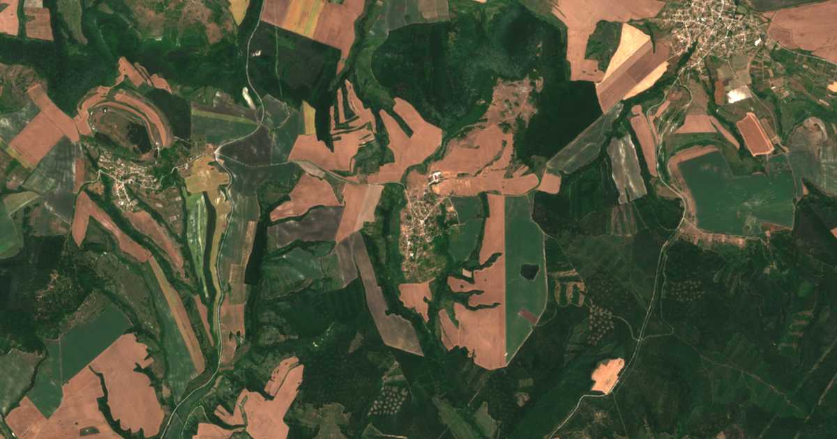 Mapa por satélite de Čajka