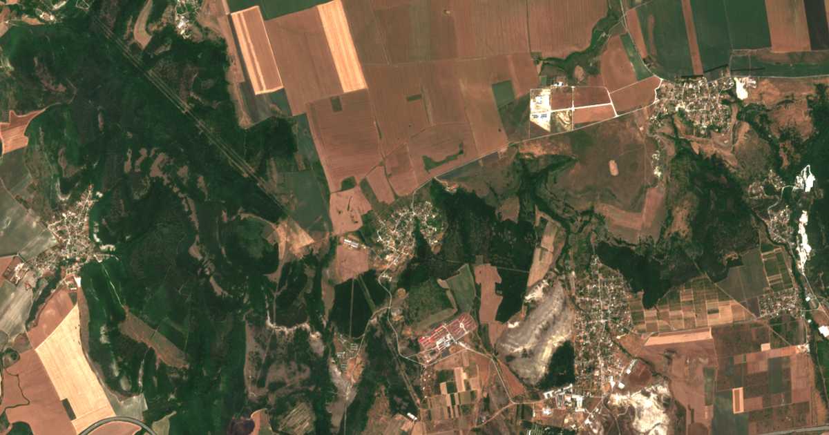 Mapa por satélite de Banovo