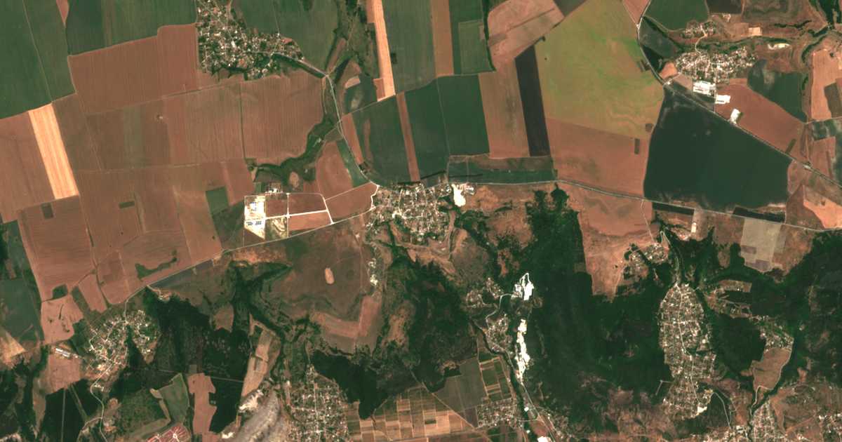 Mapa por satélite de Kalimanci