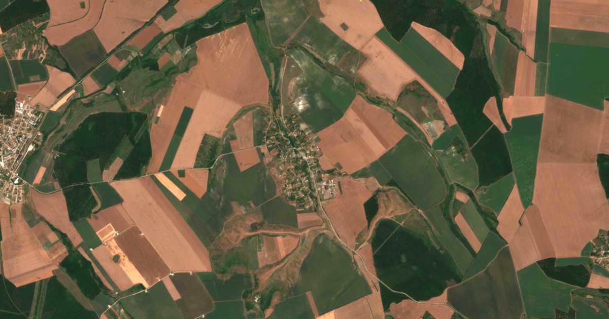 Mapa por satélite de Vojvodino
