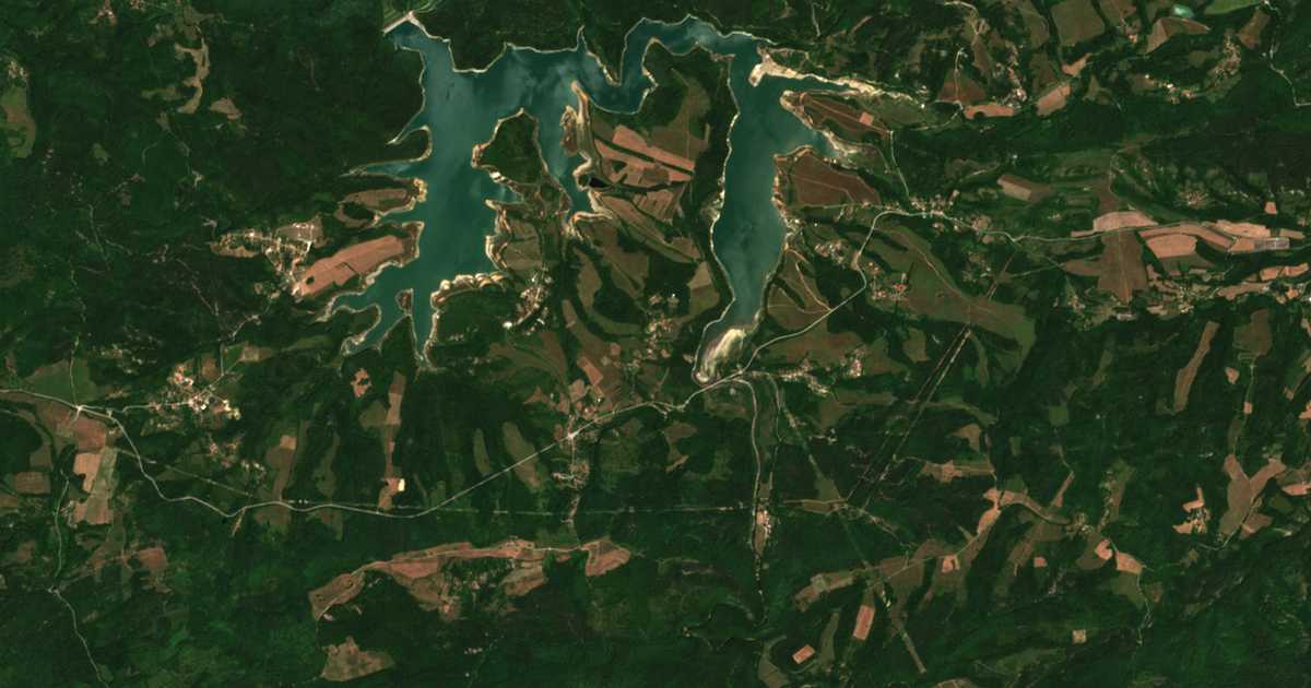 Mapa por satélite de Baevci