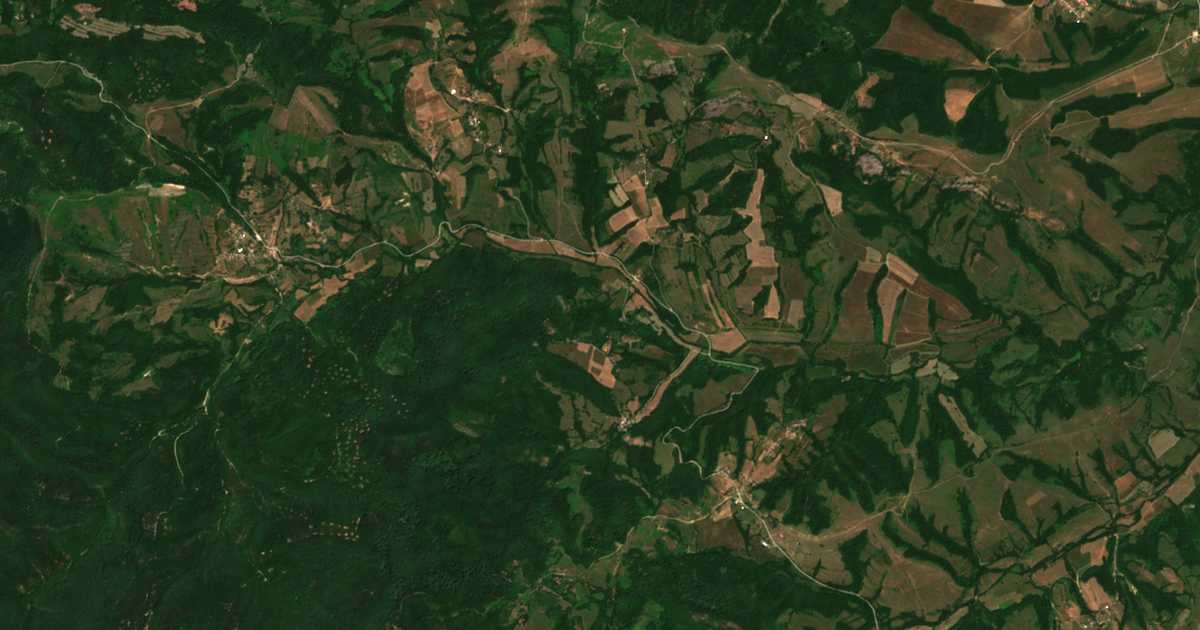 Mapa por satélite de Bojkovci