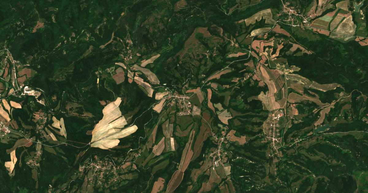 Mapa por satélite de Marjan