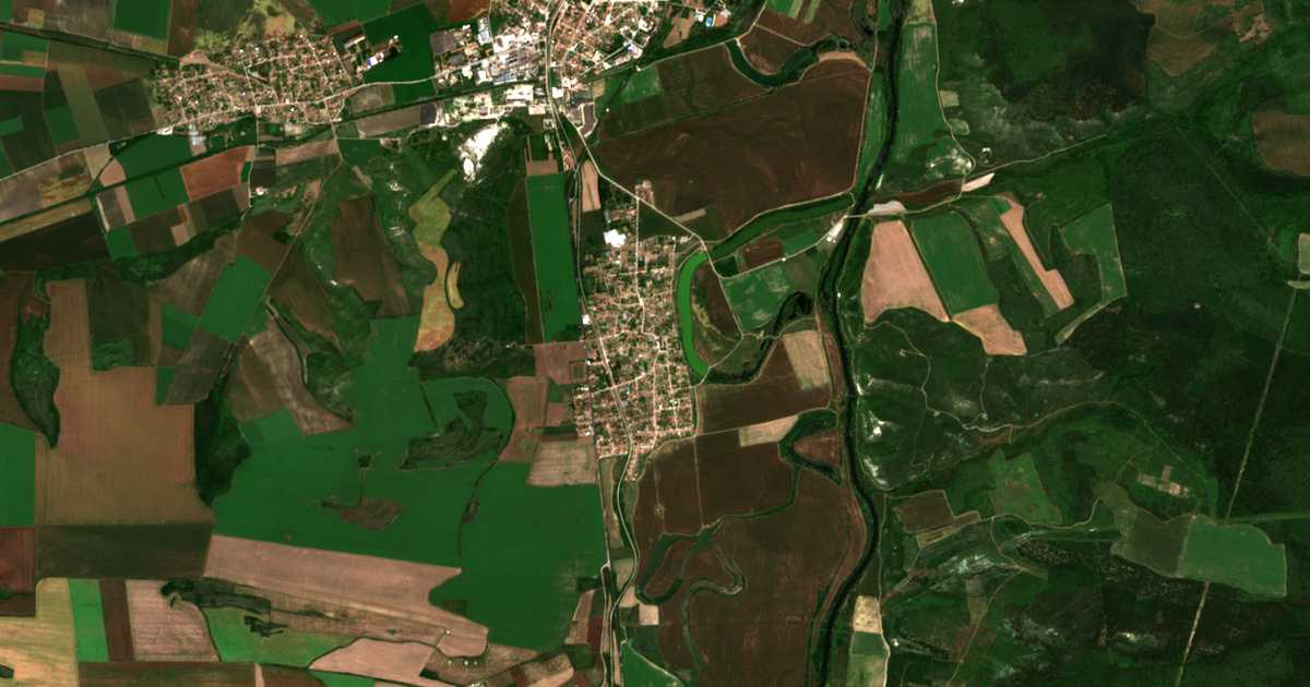 Mapa por satélite de Radanovo
