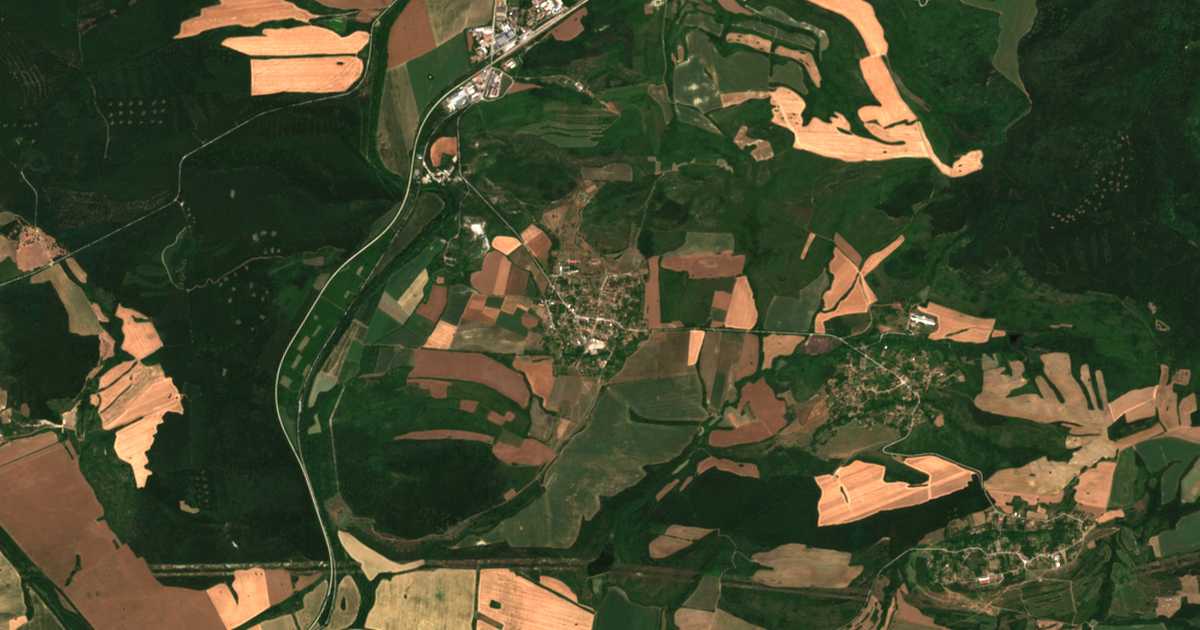 Mapa por satélite de Blagoevo