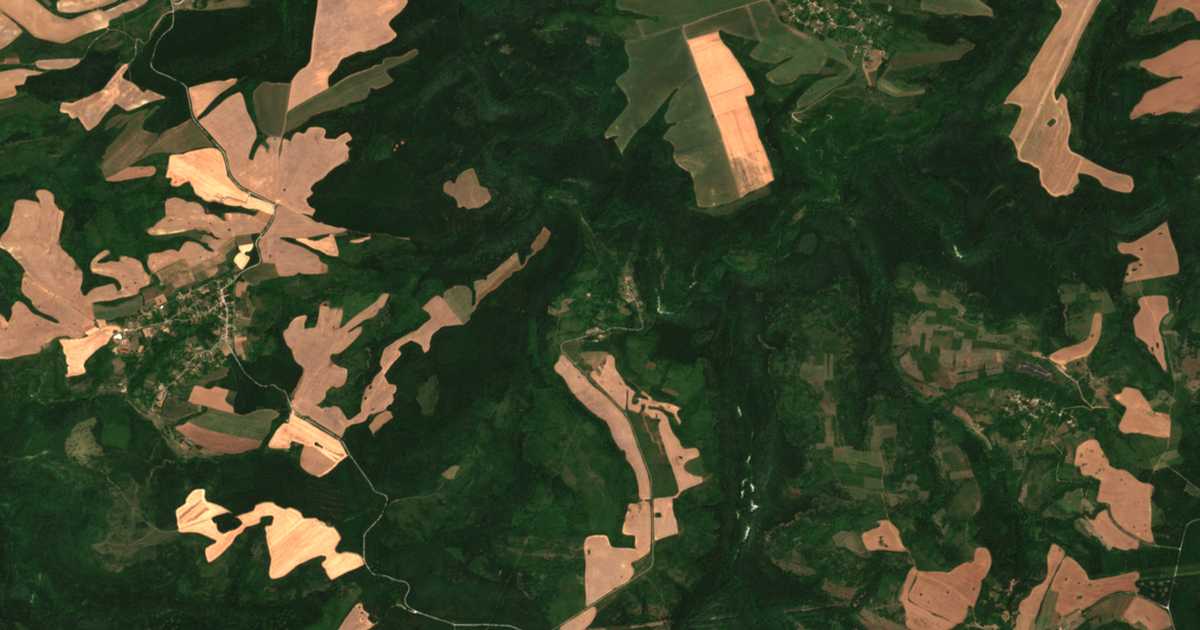 Mapa por satélite de Ljubenci